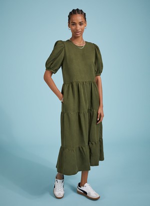 Georgiana Tiered Midi Dress from Baukjen