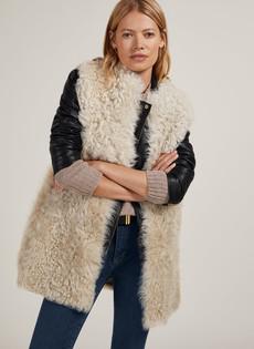 Ardi Shearling Gilet Vest via Baukjen