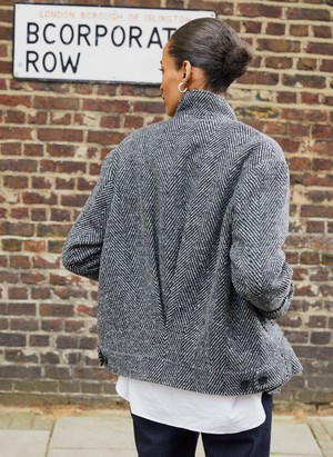 Janine Wool Blend Short Coat from Baukjen