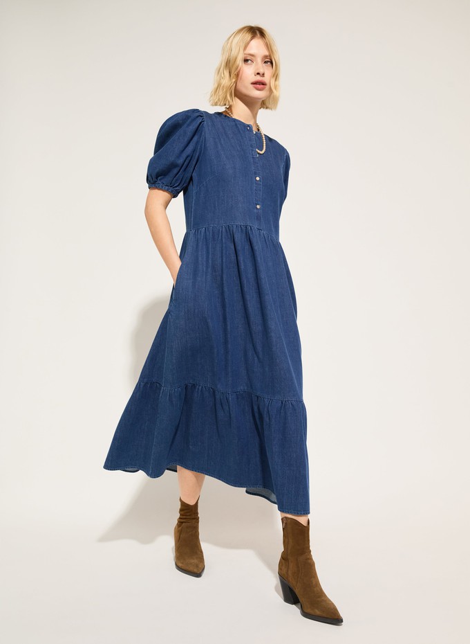 Clementina Denim Midi Dress from Baukjen