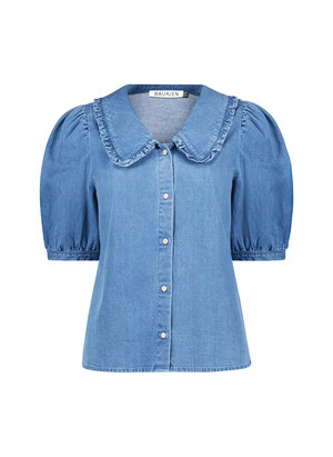 Dani Organic Denim Collar Blouse from Baukjen