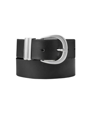 Baukjen Signature Silver Buckle Belt from Baukjen