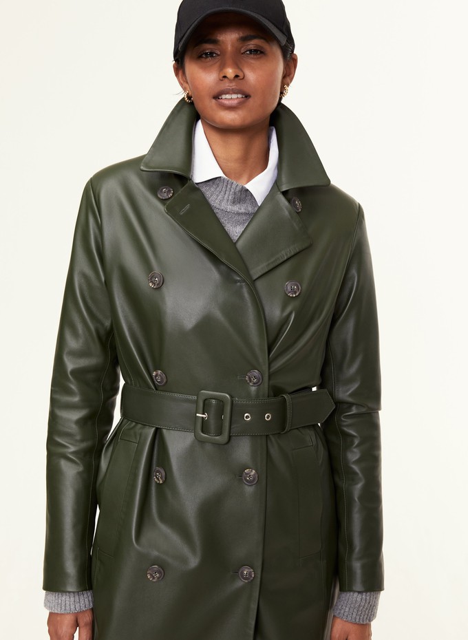 Paulette Leather Coat from Baukjen