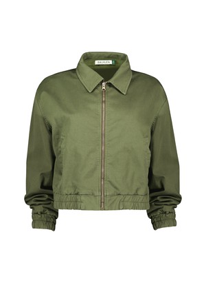 Elowen Organic Cotton Cropped Bomber Jacket from Baukjen