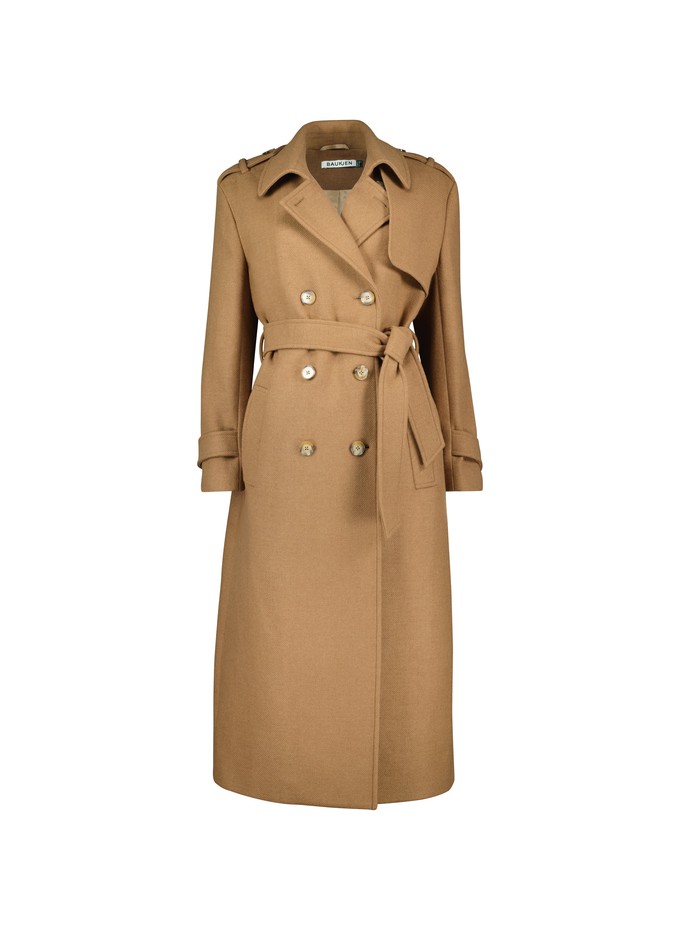 Ingrid Belted Wool Trench Coat from Baukjen