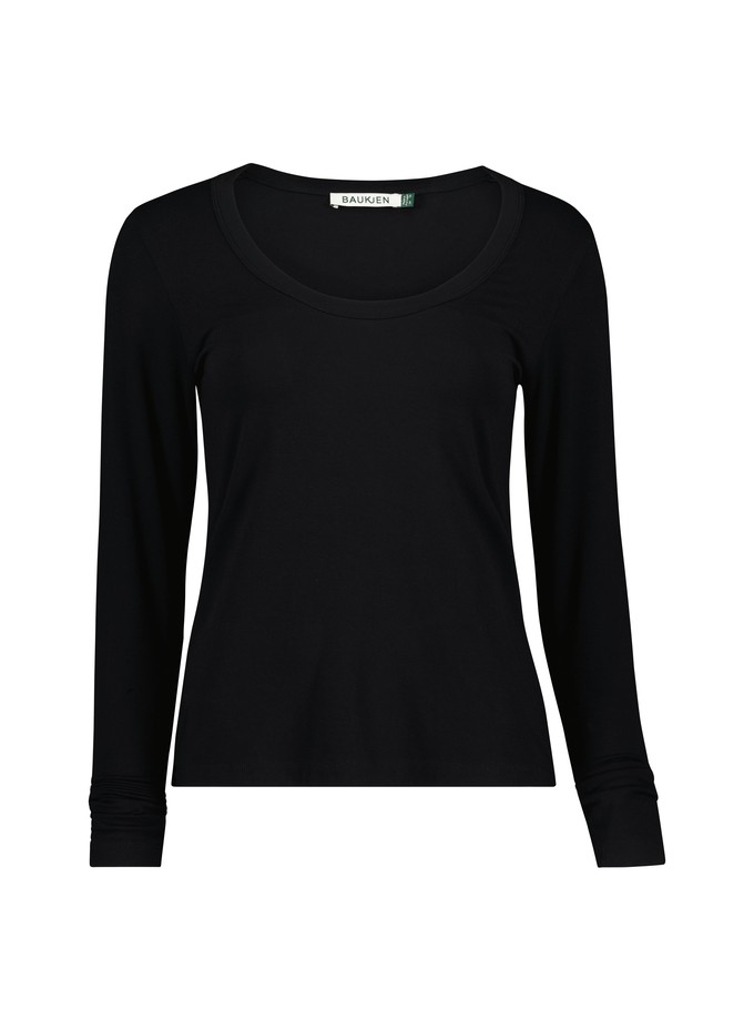 Fallon Long Sleeve Scoop Neck Top from Baukjen