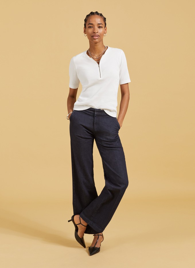 Margot Organic Cotton Wide Leg Jeans from Baukjen