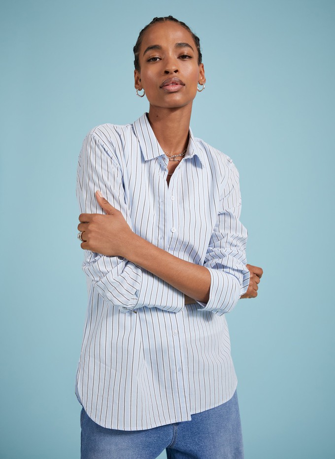 Rishma Organic Cotton Stripe Shirt from Baukjen