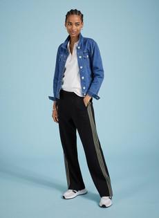 Petite Marjorie Side Stripe Ponte Trousers via Baukjen