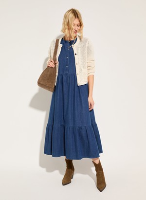 Clementina Denim Midi Dress from Baukjen