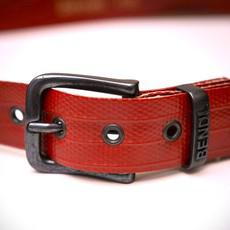 Brolo – Stoere Rode Upcycled Brandslang Riem (4 cm) via BENDL