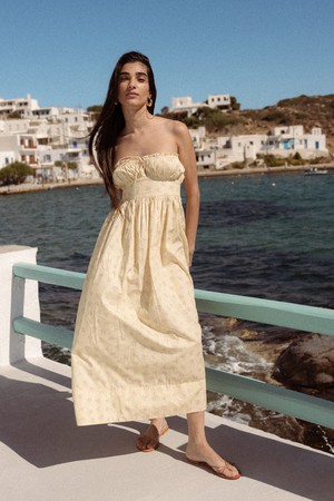 Sardinia Dress - Butter Yellow from Bhoomi