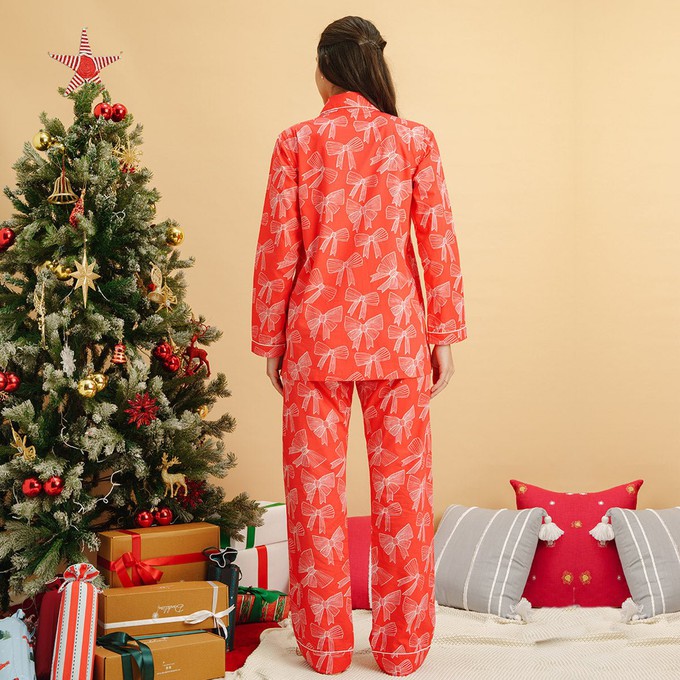 Festive Bows Pyjama Set from Bhoomi