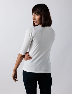 V Neck Rib Top from Bhoomi