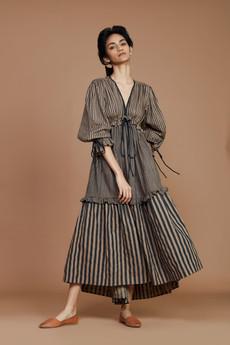 Claire Dress Brown via Bhoomi