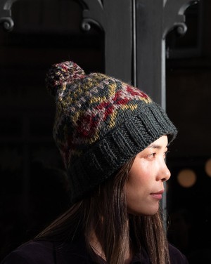 Highland Fair Isle Bobble Hat from BIBICO