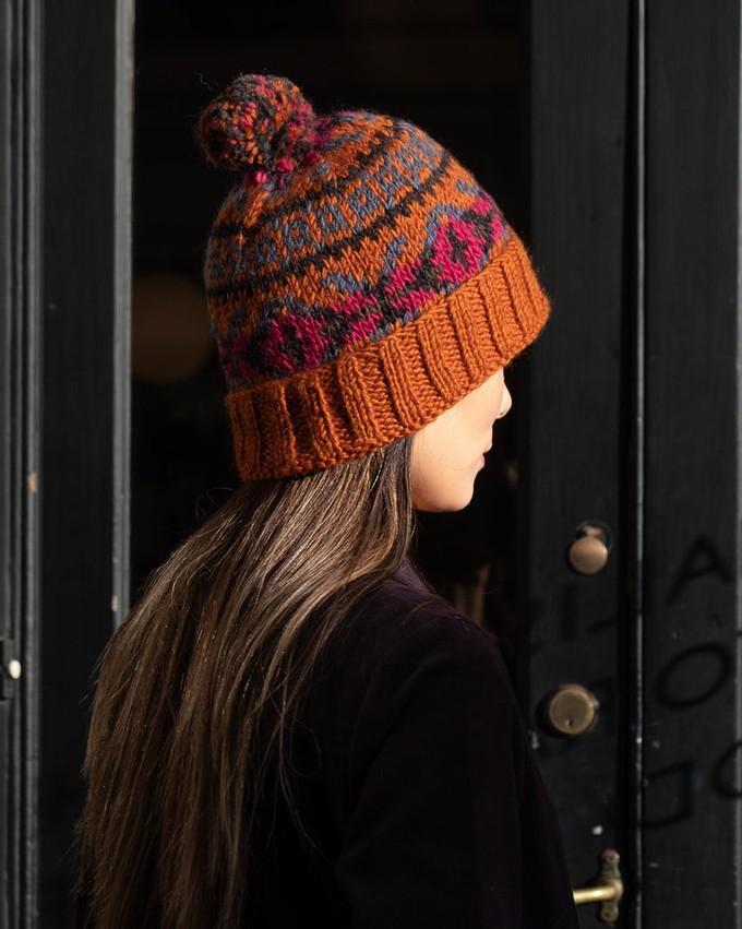 Cinnamon Bobble Hat from BIBICO