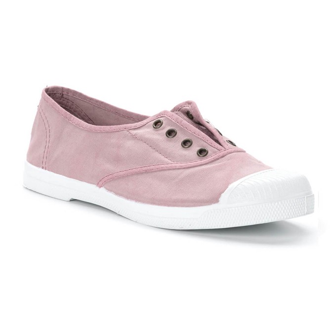 Lola Dusty Pink Cotton Plimsolls from BIBICO