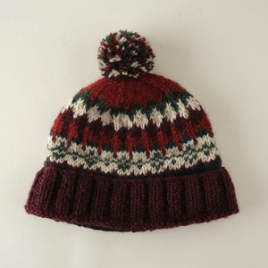 Astrid Fair Isle Knitted Bobble Hat from BIBICO