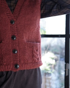 Mira Hand Knitted Waistcoat from BIBICO