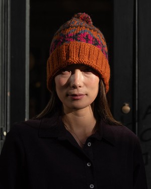 Cinnamon Bobble Hat from BIBICO