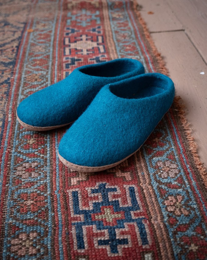 Greta Felted Wool Slippers from BIBICO