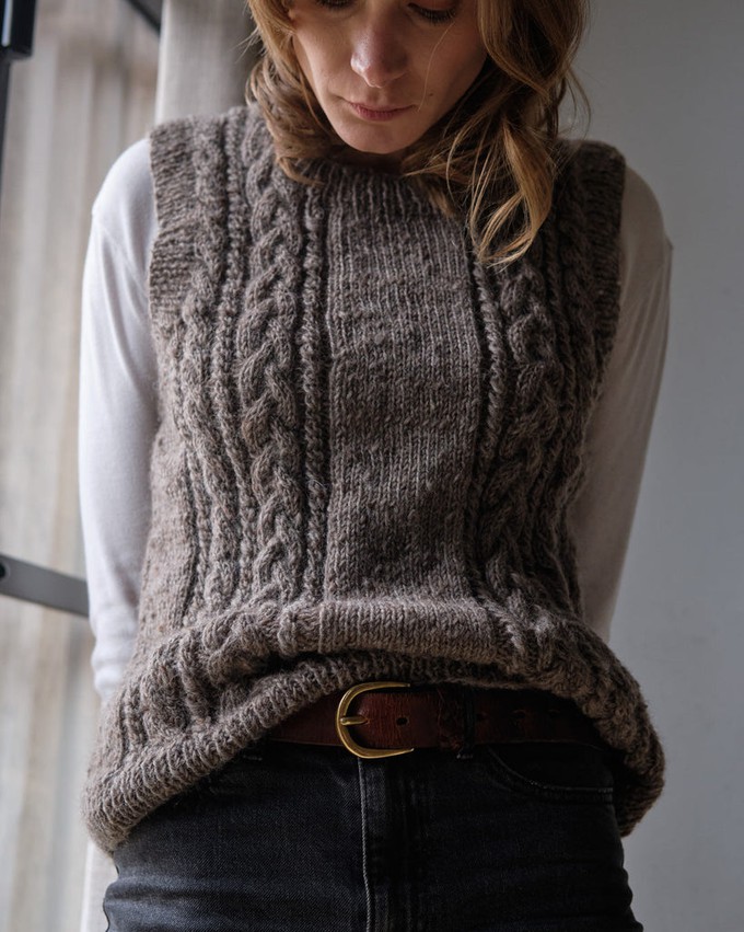 Amita Knitted Wool Vest from BIBICO