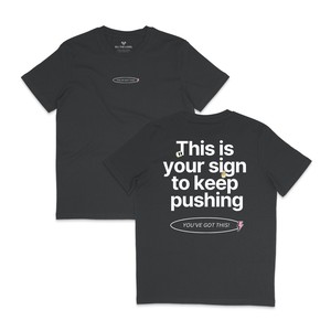 T-shirt Club Du Lobi – Keep Pushing Zwart from BLL THE LABEL