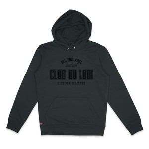 Hoodie Club Du Lobi Black on Black from BLL THE LABEL