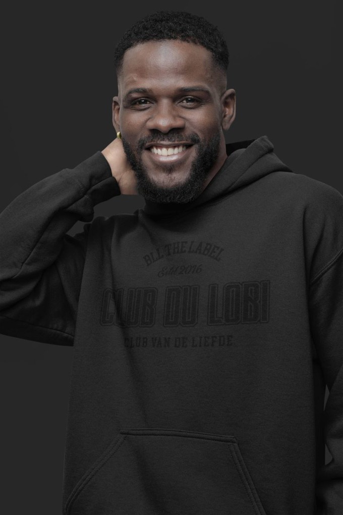 Hoodie Club Du Lobi Black on Black from BLL THE LABEL