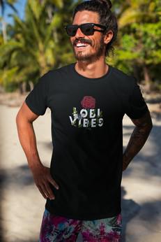 T-shirt Lobi Vibes Aruba Zwart via BLL THE LABEL