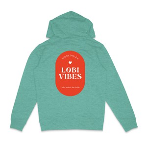 Hoodie Lobi Vibes Ibiza Mid Heather Green from BLL THE LABEL