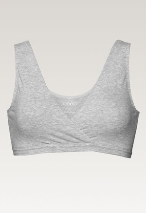 Soft nursing bra - Grey Melange from Boob Design