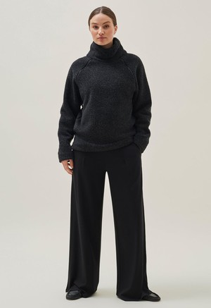 Wool pile sweater - Black from Boob Design