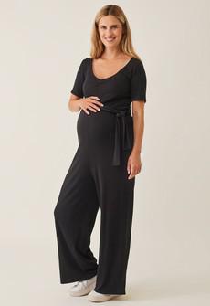 Ribbed maternity jumpsuit - Black via Boob Design