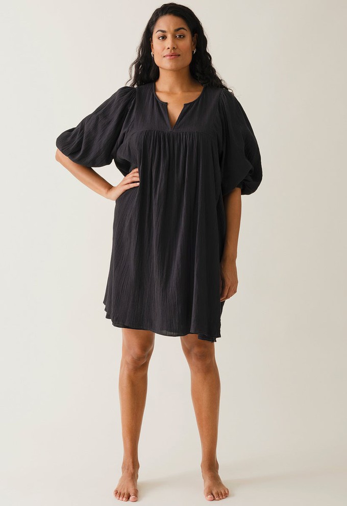 Boho maternity mini dress - Black from Boob Design