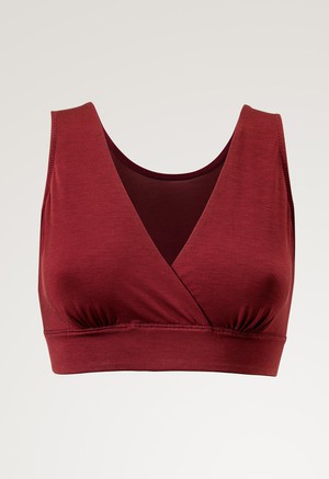 Soft nursing bra 34D - 48DDD-E - Dark red from Boob Design