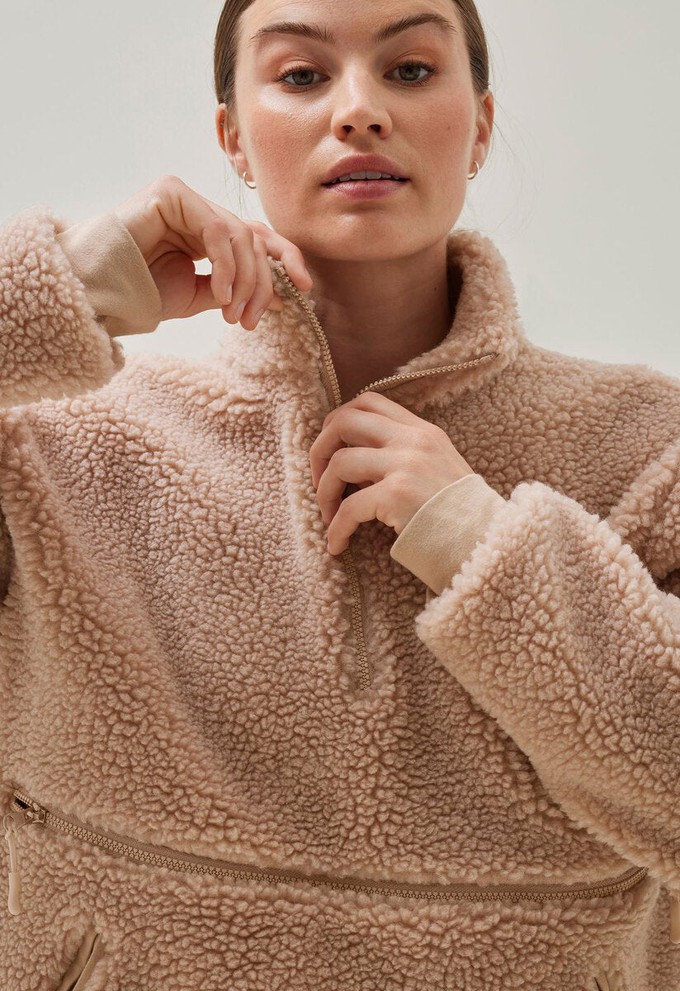 Pile fleece sweater - Beige from Boob Design