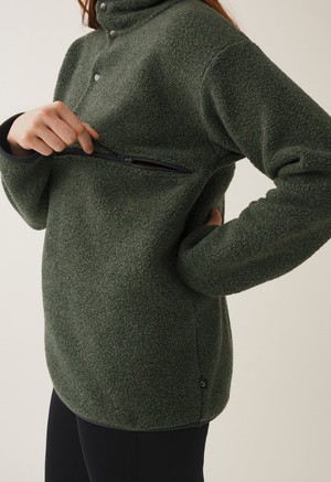 Maternity fleece sweater 90s - Green from Boob Design