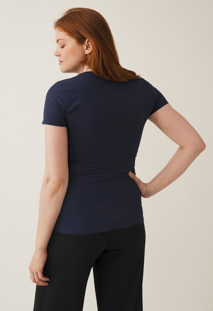 Short sleeve nursing top - Midnight Blue from Boob Design