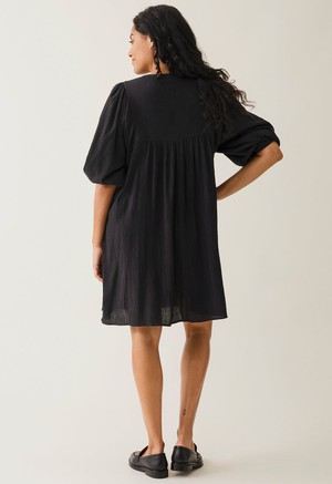 Boho maternity mini dress - Black from Boob Design