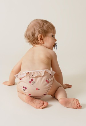 Swim Diaper with side buttons - Cherry frill from Boob Design