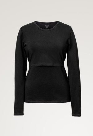 Essential nursing top long sleeve - Black from Boob Design