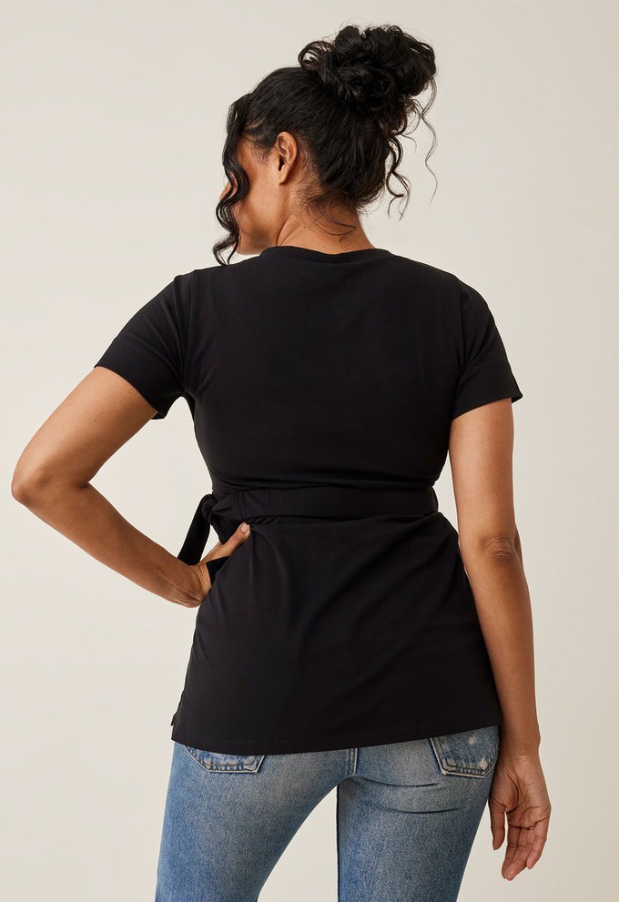 Nursing wrap top - Black from Boob Design