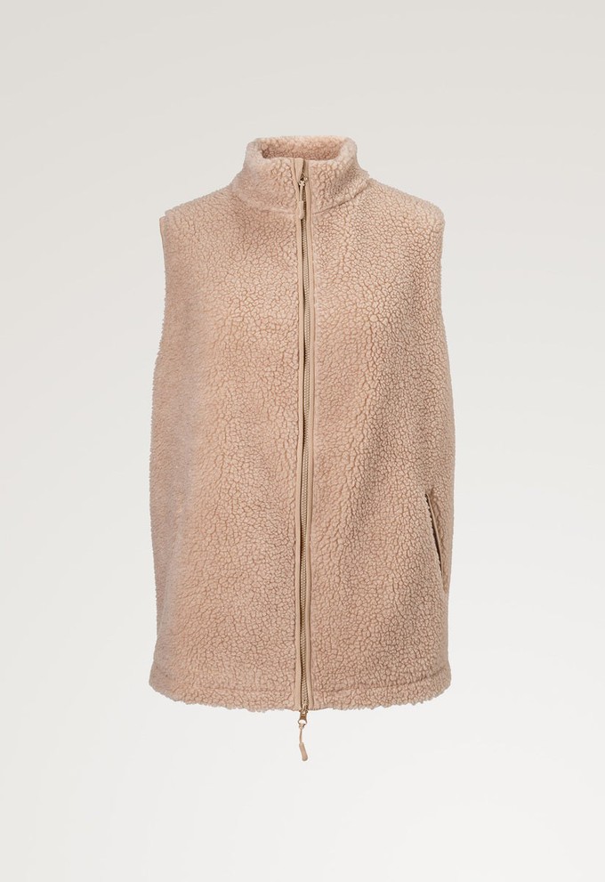 Pile fleece vest - Beige from Boob Design