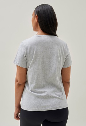 Maternity t-shirt with nursing access - Grey Melange from Boob Design