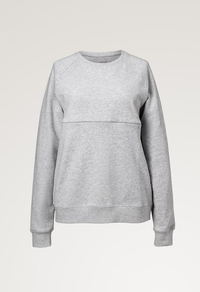 Thermal nursing sweatshirt - Grey melange from Boob Design