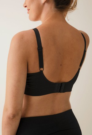 Seamless nursing bra with pads - Black from Boob Design