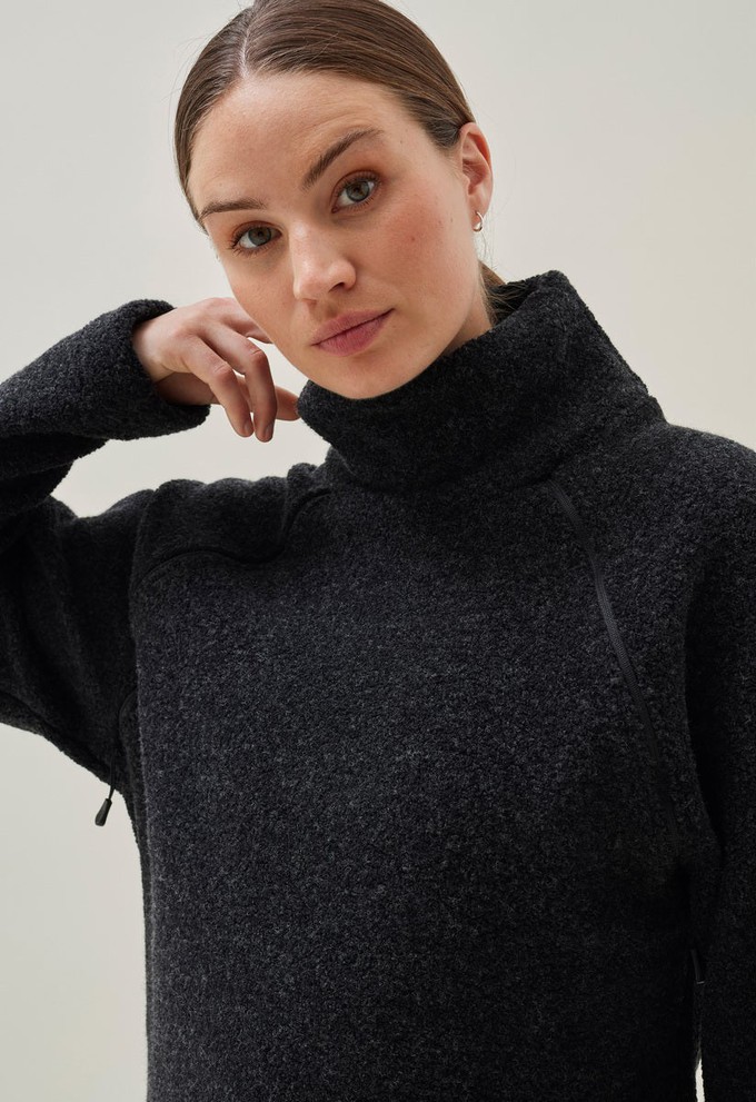 Wool pile sweater - Black from Boob Design