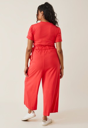 Maternity jumpsuit with nursing access - Red from Boob Design